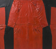 Self Portrait, 1963 / cloth, polyester resin and enamel on plywood / 43 x 49 1/2 in (109.2 x 125.7 cm) / Permanent collection, Los Angeles County Museum of Art