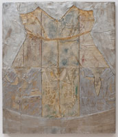 Tony Berlant / Six in One, 1963 / cloth, polyester resin and enamel on plywood / 43 x 37 in (109.2 x 94 cm)