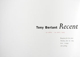 Tony Berlant announcement, 1995