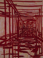 Tony Bevan / 
Corridor (PC0614), 2006 / 
        acrylic on canvas / 
        104 1/2 x 77 in. (265.4 x 195.6 cm) / 
        Private collection 