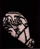 Head (PC9712), 1997 / 
acrylic and charcoal on canvas / 
126 1/2 x 105 in (321.3 x 266.7 cm) / 
Private collection