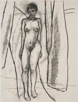 William Brice / 
Untitled, 1965 / 
      charcoal on paper / 
      24 x 18 in. (61 x 45.7 cm) / 
      WBr10-12