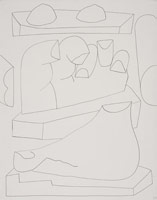 William Brice / 
Untitled, 1973 / 
      ink pen on paper / 
      24 x 18 7/8 in. (61 x 47.9 cm) / 
      WBr10-18