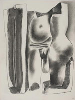 William Brice / 
Untitled, 1974, circa / 
      charcoal on paper / 
      24 x 18 in. (61 x 45.7 cm) / 
      WBr10-19