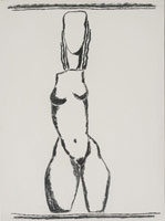 William Brice / 
Untitled, 1979 - 1983, circa / 
      charcoal on paper / 
      24 x 18 in. (61 x 45.7 cm) / 
      WBr10-30