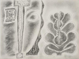 William Brice / 
Untitled, 1980, circa / 
      charcoal on paper / 
      18 x 24 in. (45.7 x 61 cm) / 
      WBr10-52