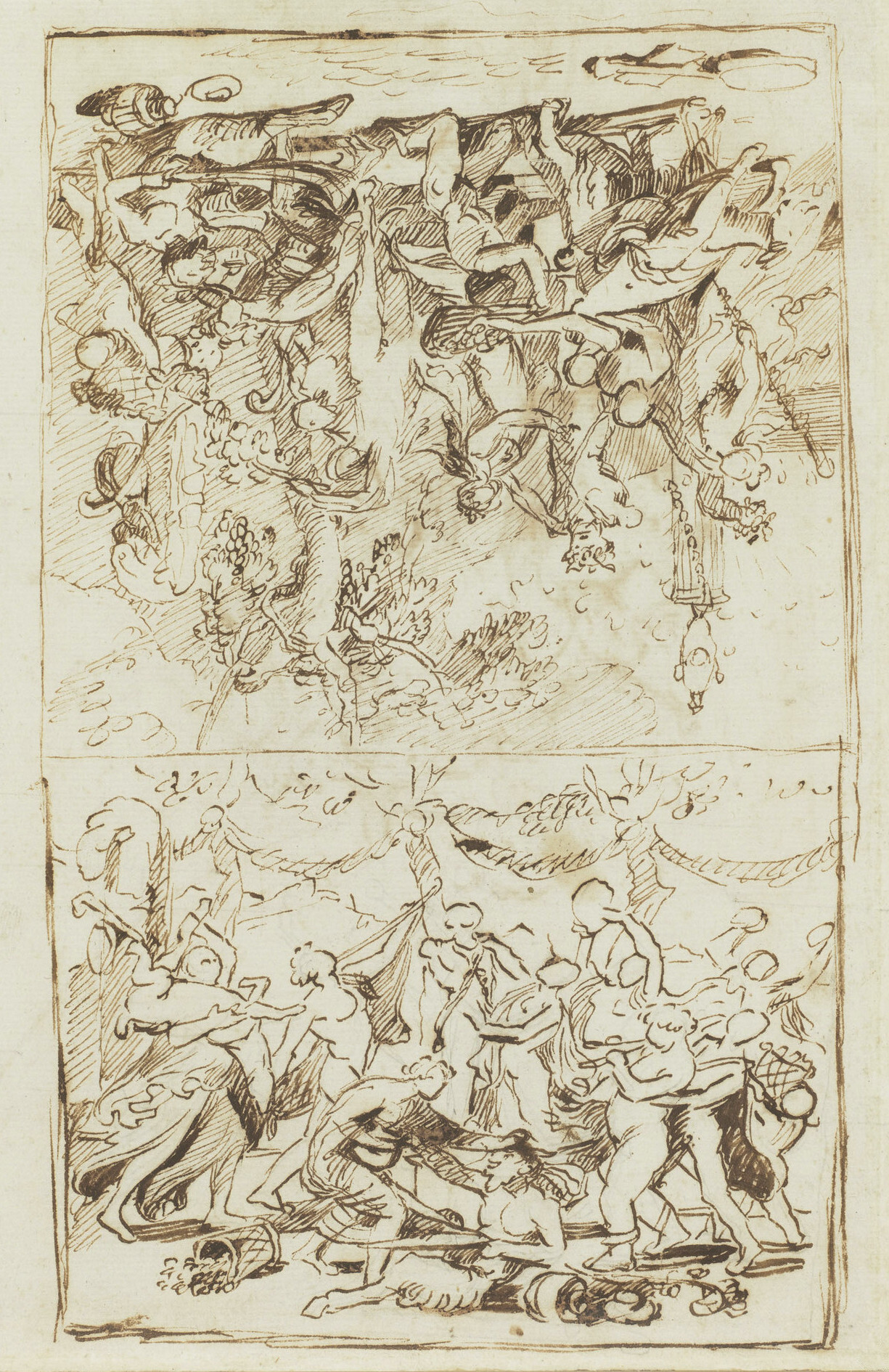 Nicholas-Poussin-Preparatory-study-for-The-Triumph-of-Pan-Verso-c-1635-36