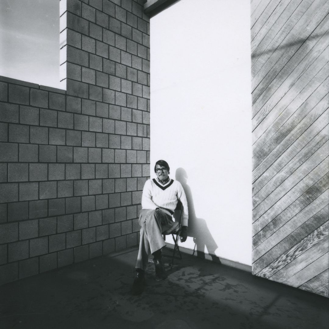 Richard Diebenkorn photographed by Ken Collins, 1980 Ocean Park Studio, Santa Monica, CA