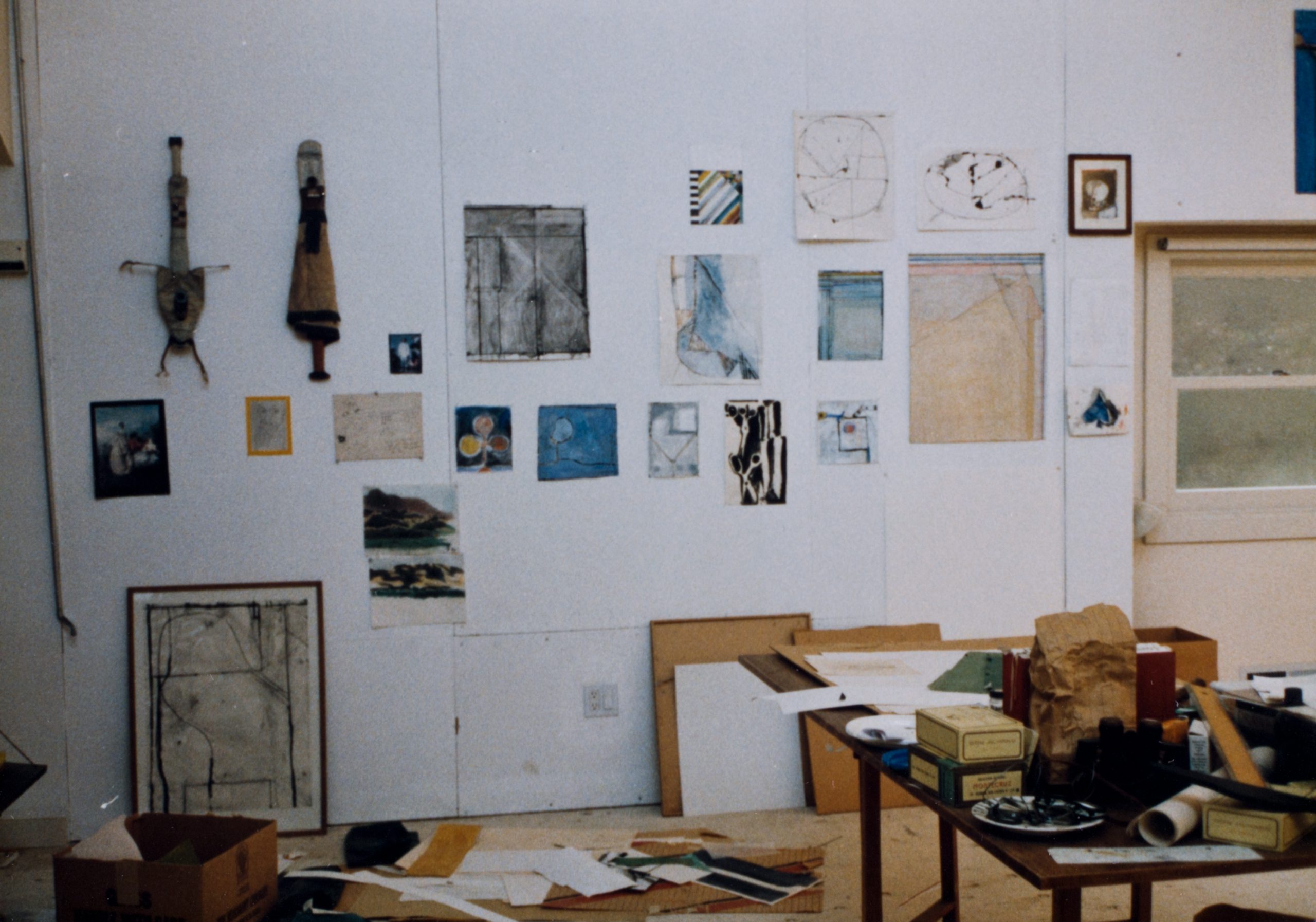 Healdsburg studio, photograph by Kathie Longinotti, 1993. Courtesy of the Richard Diebenkorn Foundation Archives.