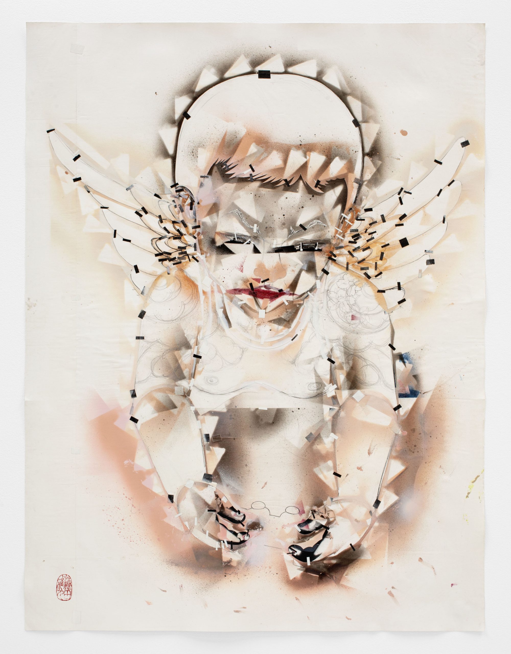 Gajin Fujita Study of Angelic Intervention, AI (Angel #1), 2024