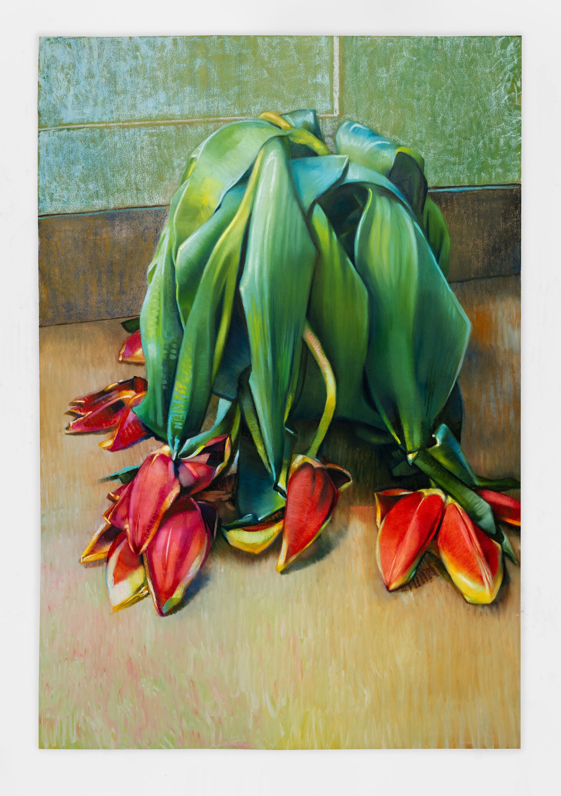 Rebecca Campbell Self Portrait in Green and Red, 2025