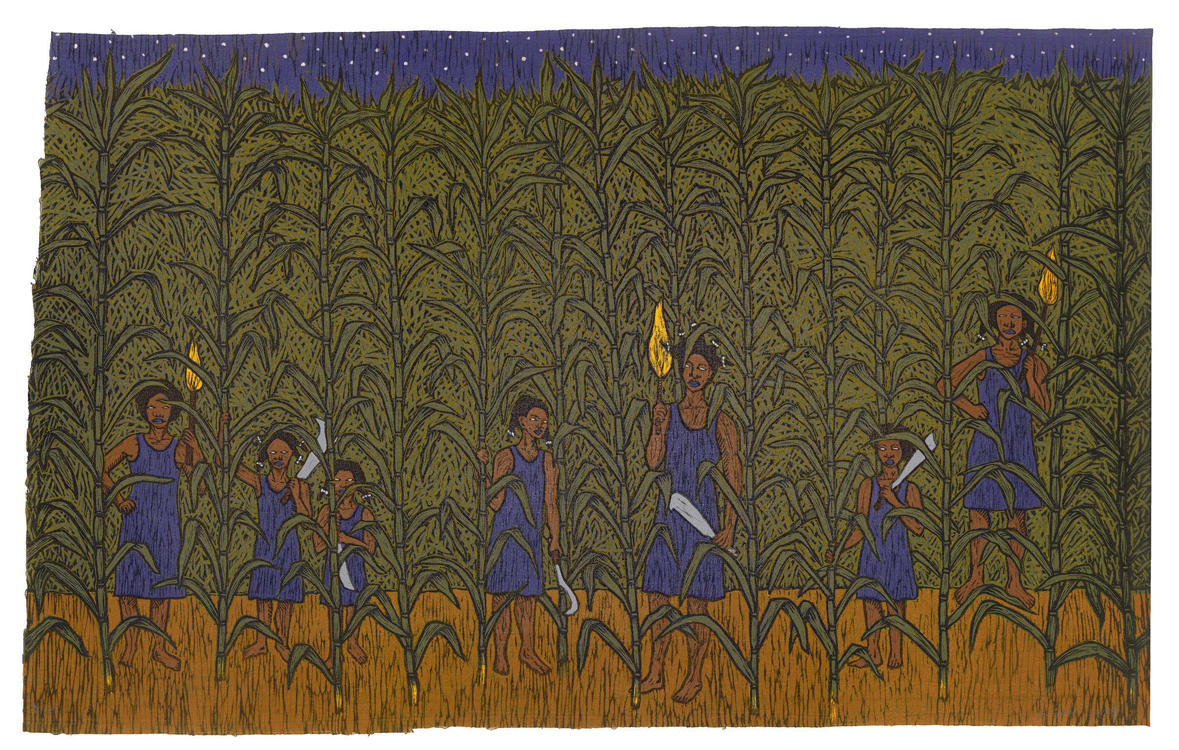 Alison Saar Razin' Cane II, 2025